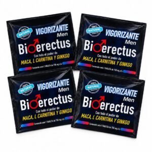 BIOERECTUS VIGORIZANTE man PACK 4 tabletas 750 mg