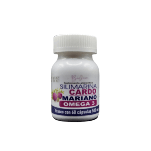 CARDO MARIANO+OMEGA 3, frasco con 60 cápsulas 500 mg